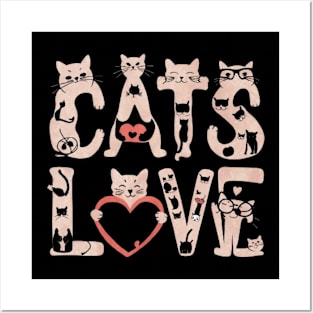 Funny cat lover shirt funny cat lovers gifts Posters and Art